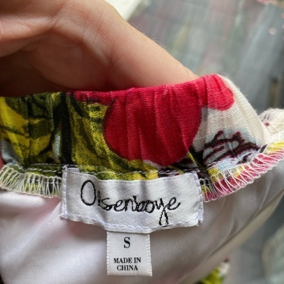 Olsenboye high low flower skirt with ruffled hem - Picture 3 of 7